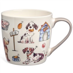 НАБОР ДЛЯ ЗАВТРАКА LEFARD "DOGS", 2 ПР.: САЛАТНИК 500МЛ, КРУЖКА 345МЛ