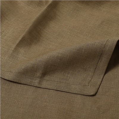 Скатерть Этель Linen collection khaki 145х180см, 100%лён 210 г/м2