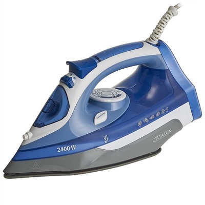 Утюг DELTA LUX DL-712 белый с синим 2400 Вт КЕРАМИКА АНТИКАПЛЯ,АНТИНАКИПЬ, 350мл оптом