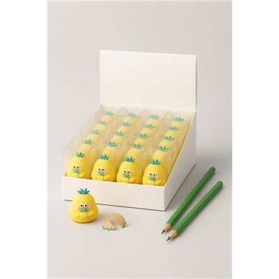 Точилка для карандашей "Pineaple", шоу-бокс 24 шт.