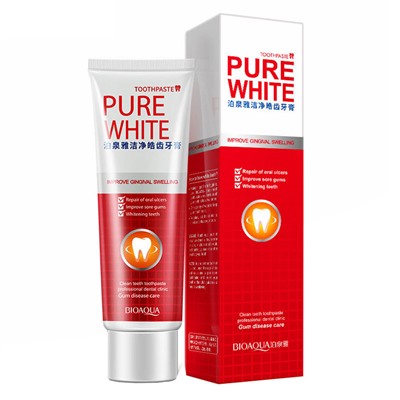 Зубная паста Bioaqua Tootpaste Pure White с экстрактом клюквы 120 g