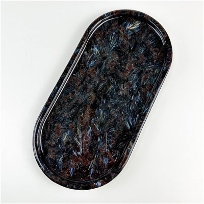 Радуга Самоцветов Блюдо из Арфведсонита (Нуумит)