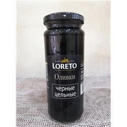 Оливки Лорето черные с/к 340 гр*12