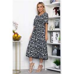 Платье Майя (черно-белое) П13911-3М