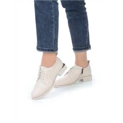 03-YP9862M BEIGE Полуботинки женские (натуральная кожа)