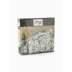 КПБ LoveLife 1,5сп "Свежесть"143х215см,150х225см,50х70см2шт,100%хл.сатин125г/м²
