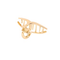 Крабик для волос «Валери», петелька, 4.7 см, золото