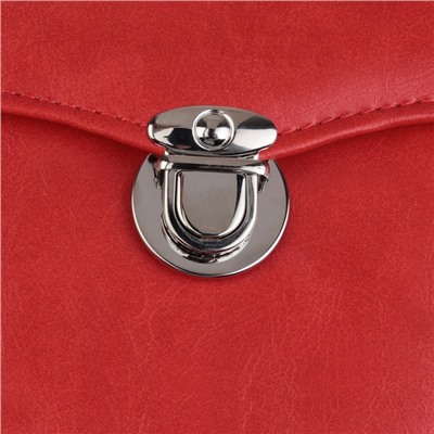 Застёжка для сумки, 3.8 × 3.8 см, цвет серебряный