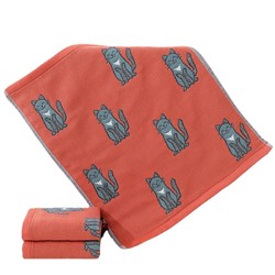 Towels Korean graffiti cat series four-layer cotton gauze large square towel hand towel kitchen towel factory price wholesale