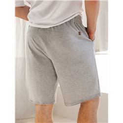 Шорты из тонкого футера с эластаном