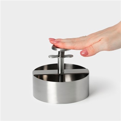 Пресс для бургеров Magistro Steel, 14×11.5 см, 304 сталь, серебристый