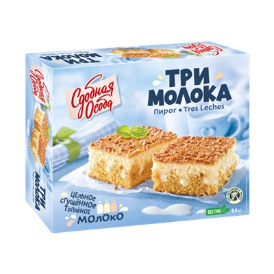 Пирог Три молока 400г/Черемушки