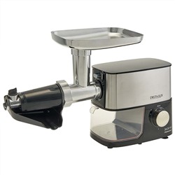 Мясорубка электрическая 3600 Вт DELTA LUX DE-602MS черная + насадка для томатов