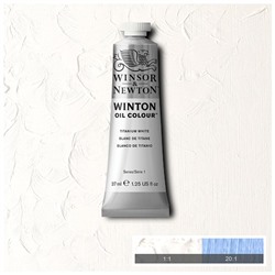 Краска масляная художественная Winsor&Newton "Winton", 37мл, туба, белила титановые