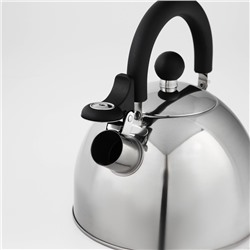 Чайник, 1.8 л, со свистком, капсульное дно, индукция, нержавеющая сталь