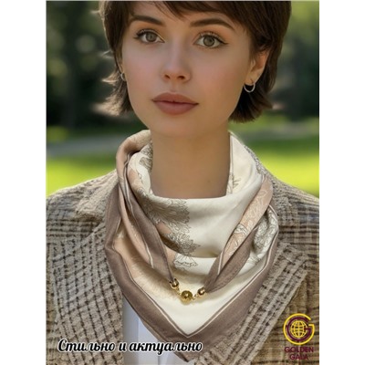 Платок на шею с украшением Артикул 2455/19
