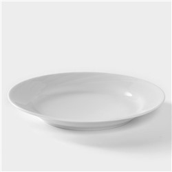 Тарелка Добрушский завод «Бельё.Голубка», d=20 см, фарфор, белая