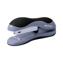 Степлер №24/6, 26/6 Berlingo "Office Soft" до 25л., пластиковый корпус, черный