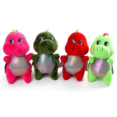 Мягкая игрушка «Дракончик» на брелоке, 13 см, цвет МИКС