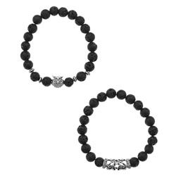 BJBS-391-01 Парные браслеты Сова, лава
