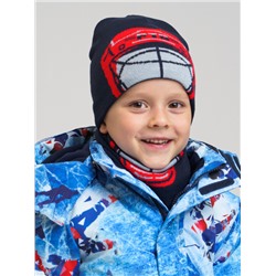 Комплект для мальчика: шапка, снуд