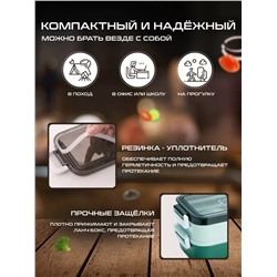 Ланч бокс (двухуровневый) (3451)