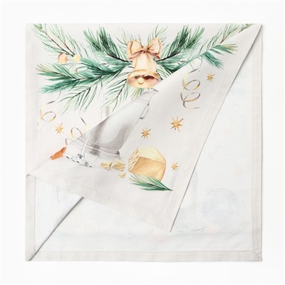 Дорожка на стол Этель Spruce mood 40×149 см, 100% хлопок, саржа 190 г/м², белая