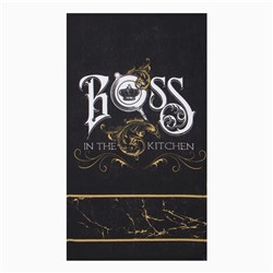 Набор кухонный Полотенец "Доляна" Boss 35х60 см - 4шт, 100% хл, 160г/м2