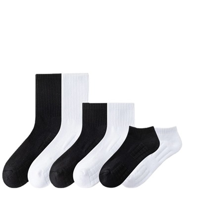 Breathable basketball sports colored knee socks for men and women, increased thickness, absorbs sweat and smell, mid-length, for running