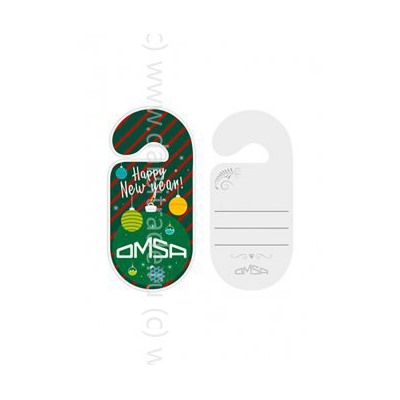 Открытка Omsa НГ Green
