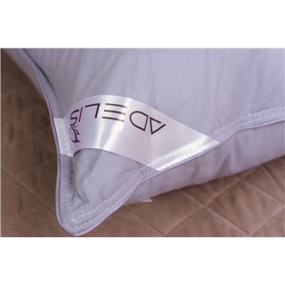 Подушка "Лебяжий пух" поплин леб.пух, атл.кант,отстрочка,лента,сумка(Н)