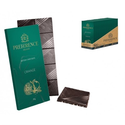 Шоколад Preference Delight горький с Апельсином 95г/Спартак