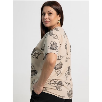 Футболка Бриса (бежевая) Б15372-20М