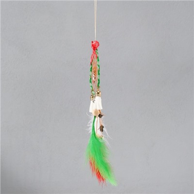 Ловец снов амулет «Рождественский олень», с бубенцами, 9×23 см