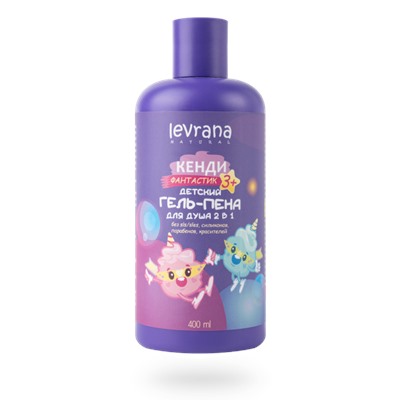 Детский гель-пена для ванн 2 в 1 Кенди Фантастик, 3+, 400 мл Новый объем