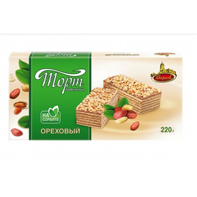 Торт Ореховый на сорбите 220г/Вереск
