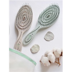 Массажная расческа «ECOistka», модель «Green hairbrush», цвет бежевый