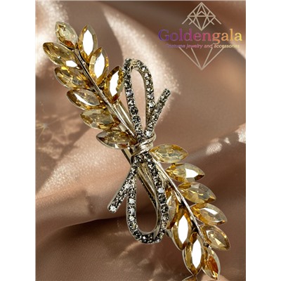 Заколка автомат для волос с кристаллами «Блеск элегантности» ЭЛЗ13/01