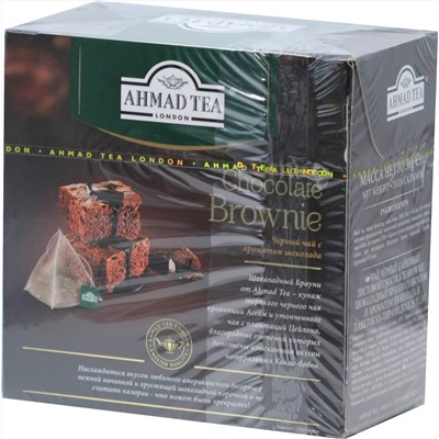 AHMAD TEA. Desserts Collection. Chocolate Brownie карт.пачка, 20 пирамидки