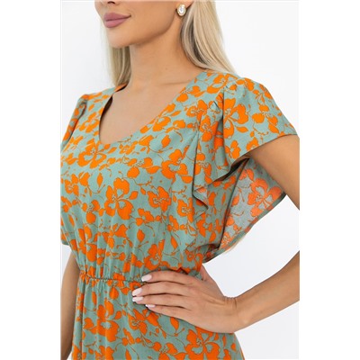 Платье Айлана (оранжевое) П13933-35М