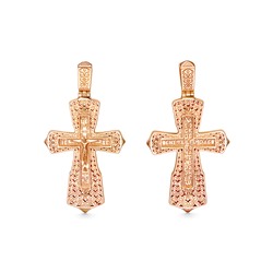 Крест из серебра литье золоченое