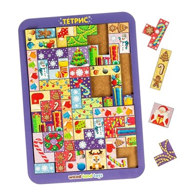 Тетрис WoodLand Toys «Новогоднее волшебство»