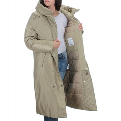 EAC327 OLIVE Пальто зимнее женское (200 гр. холлофайбера)