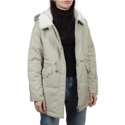 M24-212 LT. OLIVE Куртка демисезонная женская (100 гр. холлофайбер)