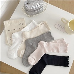 Comfortable breathable thin Japanese colored summer knee socks, mid-length