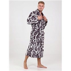 Халат Мистер буквы коричневый ИвК