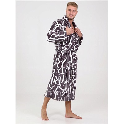 Халат Мистер буквы коричневый ИвК