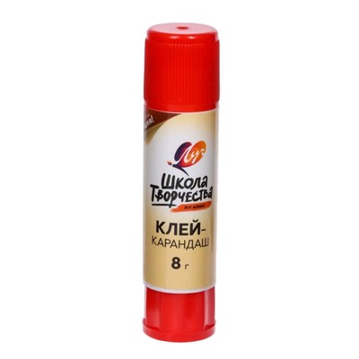 Клей-карандаш PVP 8 г Луч «Школа творчества»