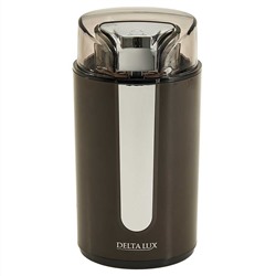 Кофемолка электрическая 250 Вт, 70 г DELTA LUX DE-2202 коричневая