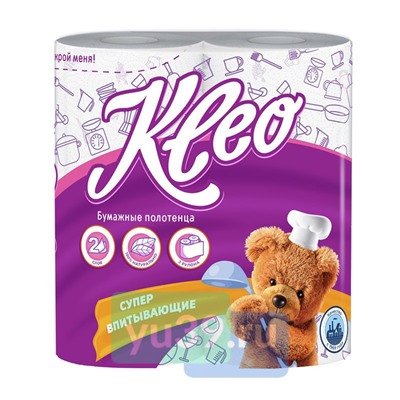 Полотенца Kleo Dekor, 2 рул., 2 сл.